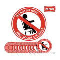 Social Distanzing Bods Sticker Floor Vinyl Aufkleber